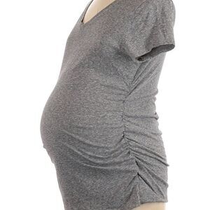 Liz Lange Maternity Light Gray Shirt Size Large-EUC